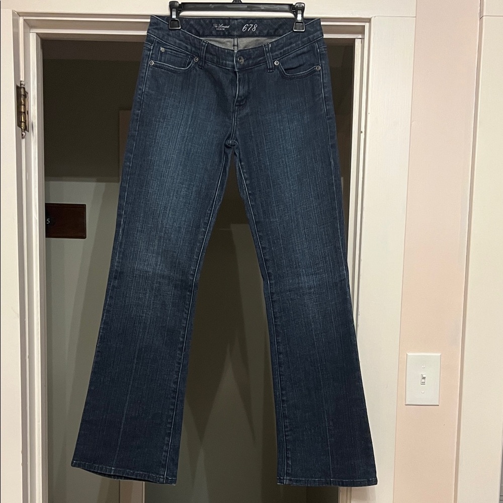 The Limited Dark Blue Flare Jeans